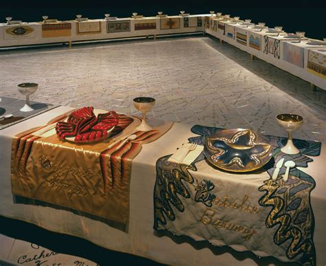 judy chicago dinner party.